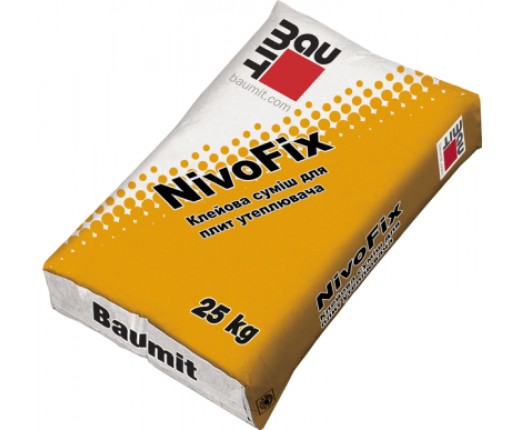 Nivo Fix Baumit, клей для мінераловатних та пінополістирольних плит, 25кг